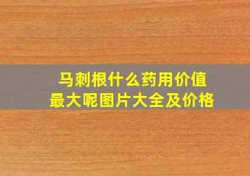 马刺根什么药用价值最大呢图片大全及价格