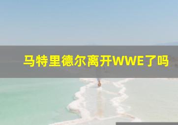 马特里德尔离开WWE了吗