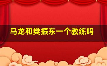 马龙和樊振东一个教练吗