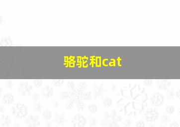 骆驼和cat