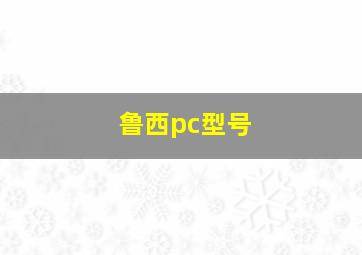 鲁西pc型号