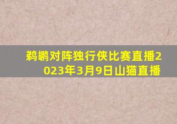 鹈鹕对阵独行侠比赛直播2023年3月9日山猫直播