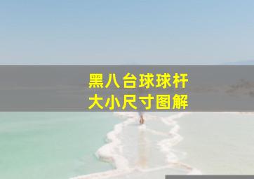 黑八台球球杆大小尺寸图解