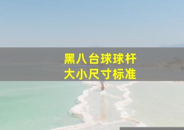 黑八台球球杆大小尺寸标准