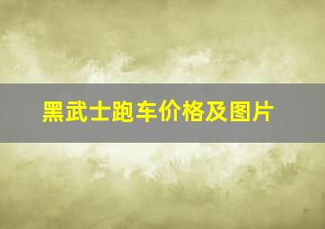 黑武士跑车价格及图片