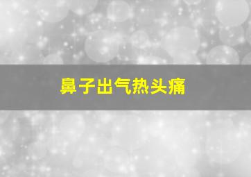 鼻子出气热头痛