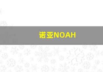 诺亚NOAH